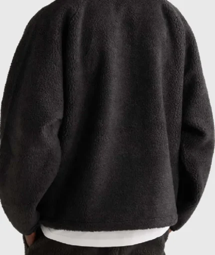 Essentials Fear of God Logo Appliqued Fleece Jacket (4)