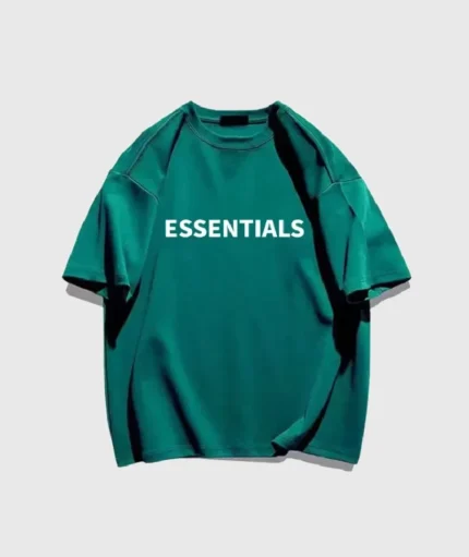 Essentials Fear of God T Shirt Green (2)