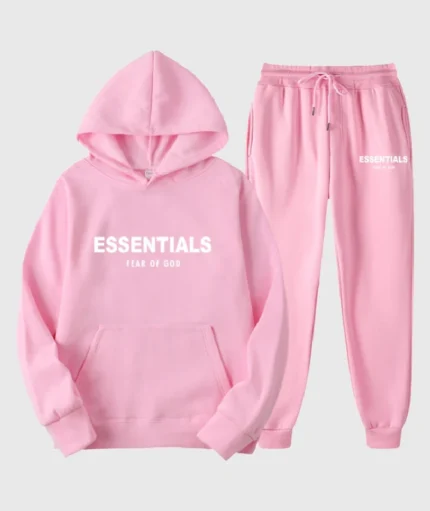 Essentials Fear of God Tracksuits Pink (1)