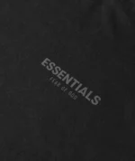 Essentials Long Sleeve Polo Sweatshirt Black (2)
