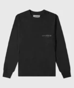 Essentials Long Sleeve Polo Sweatshirt Black (4)