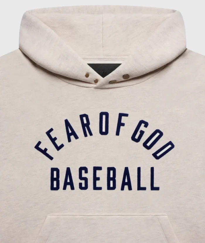 Fear Of God Baseball Hoodie Cream (1)