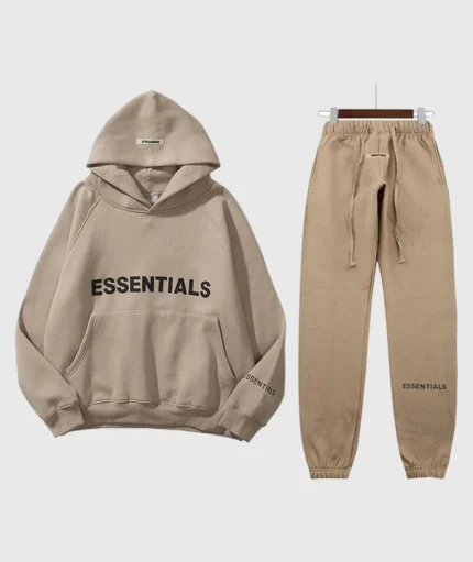 Fear Of God Essential Oversized Tracksuit Brown (4)