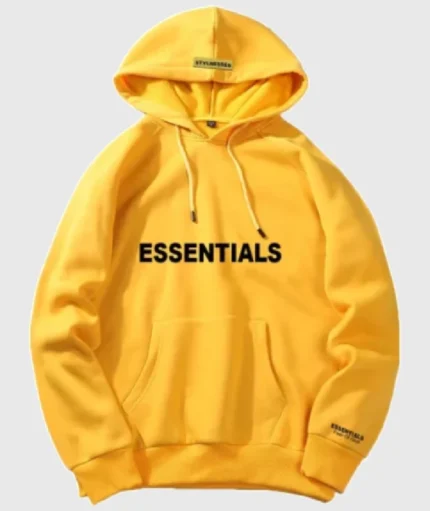 Fear Of God Essentials Pullover Hoodie Yellow (1)