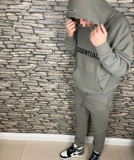 Fear Of God Essentials Tracksuit Gray (1)
