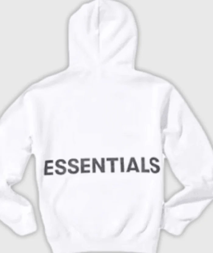 Fear of God Essentials Graphic Pullover Hoodie White (1)