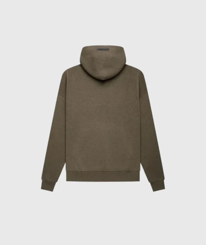 Fear of God Essentials Knit Pullover Hoodie Brown (1)