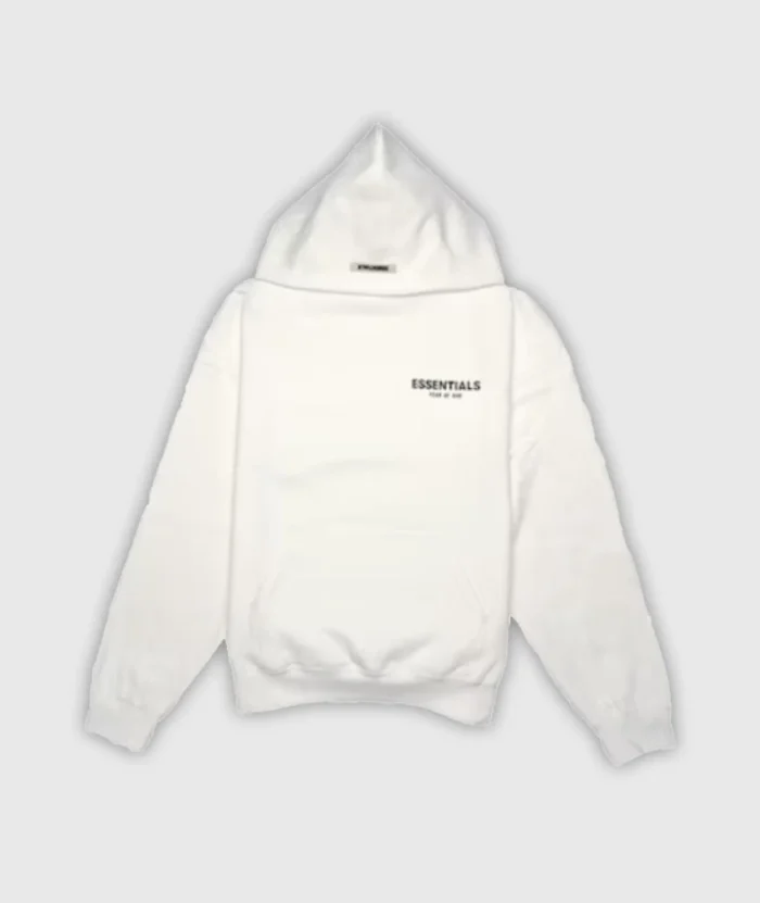 Fear of God Essentials Photo Pullover White Hoodie (2)