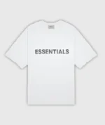 Fear of God Essentials T Shirt Applique Logo White (2)