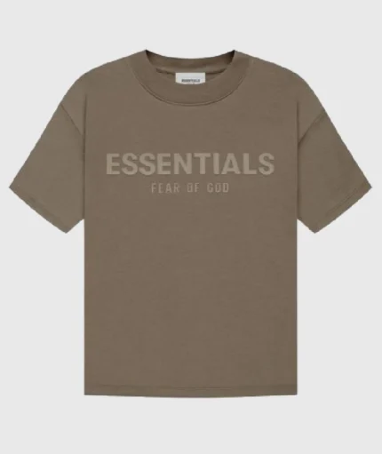Fear of God Essentials T Shirt Brown (2)